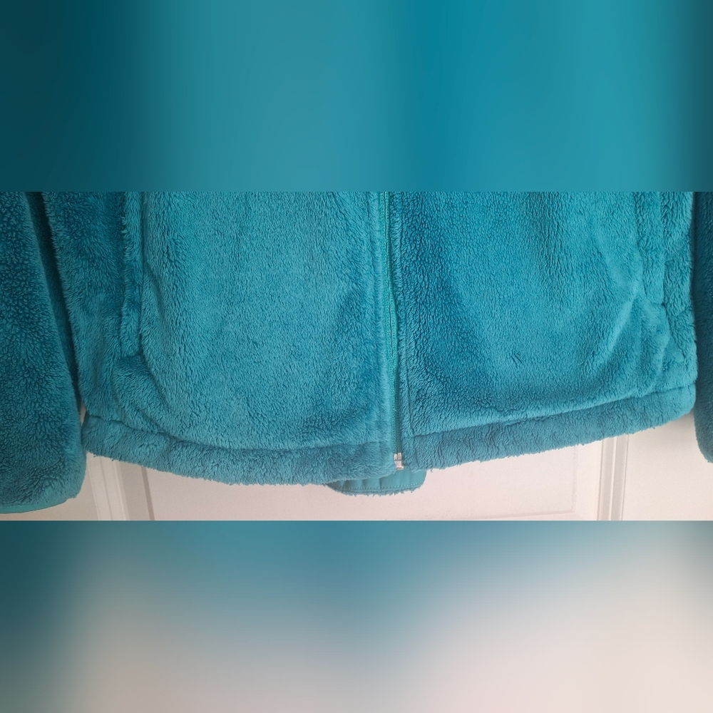 The North Face Turquoise Fleece Full Zip Jacket Porcelain Green M WINTER OUTDOO - Picture 8 of 11